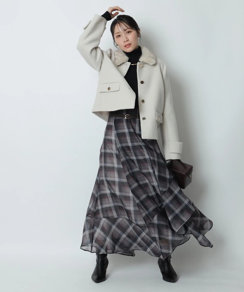 ステンカラーショートコート（ダウンジャケット/コート）｜Apuweiser