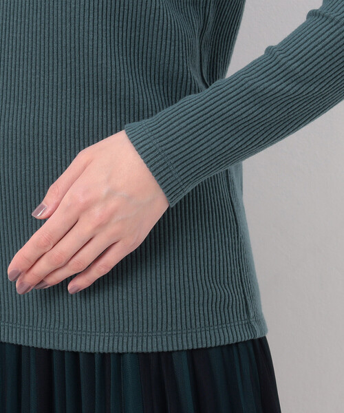 COMME CA（コムサ）の「〔 Sサイズ 〕 ラグウォームリブニット ハイネックプルオーバー（Tシャツ/カットソー・レディース・オフホワイト/ネイビー・5号）」の18枚目の写真