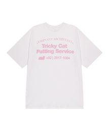 DOMINANT | TRICKY CAT PATTING SERVIE T-SHIRTS WHITE(Tシャツ/カットソー)