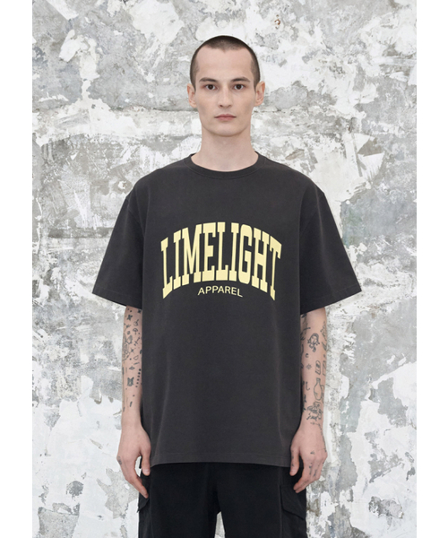 LIMELIGHT APPAREL(ライムライトアパレル)の「アパレルピグメントアーチロゴTシャツ(ブラック/ライムライト)(Tシャツ/カットソー・メンズ・その他・X-LARGE/SMALL/MEDIUM/LARGE)」の1枚目の写真