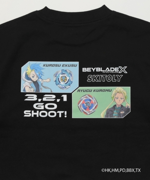 GLAZOS（グラソス）の「【SKIT0LY】【BEYBLADE X】アソートトレーナー（スウェット・キッズ・ブルー/ブラック/ネイビー/トップグレー・140cm/130cm/120cm/110cm/100cm）」の6枚目の写真