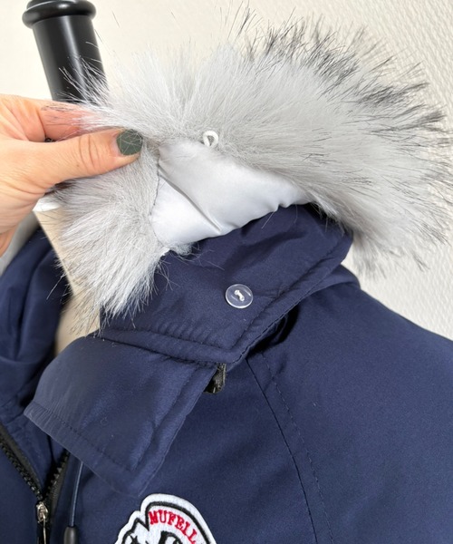 セール】ワッペン付きファーフード中綿ブルゾン（ブルゾン）｜SHEENA