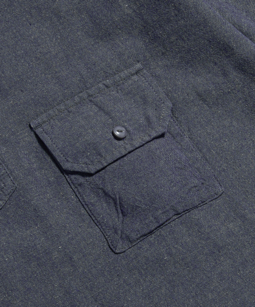 ESPIONAGE(エスピオナジ)の「Cotton Ramie S/S Henley Shirt Navy(シャツ/ブラウス・レディース・その他・LARGE/X-LARGE/MEDIUM)」の11枚目の写真