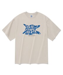 レトロ 半袖Tシャツ ベージュ
