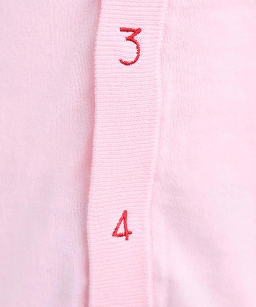 I am I in fact...（アイアムアイインファクト）の「コットン数字刺繍　クルーカーディガン（カーディガン/ボレロ・レディース・イエロー/ピンク/サックスブルー/チャコールグレー/グレー・FREE）」の22枚目の写真