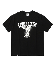 Cavish（カビシ）の「GUITAR DEVIL SS TEE BLACK(CV2EMUT505A)（Tシャツ/カットソー）」