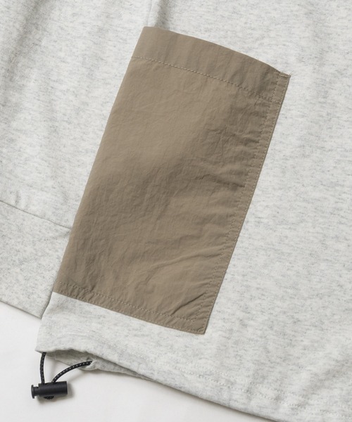 GERRY(ジェリー)の「【ag】〔GERRY/ジェリー〕ナイロンデザインポケット ロングスリーブ Tシャツ(Tシャツ/カットソー・メンズ・ブラック系1/ライトグレー系2/ブラック系2/ライトグレー系1/ホワイト系1/ホワイト系2・MEDIUM/LARGE)」の22枚目の写真