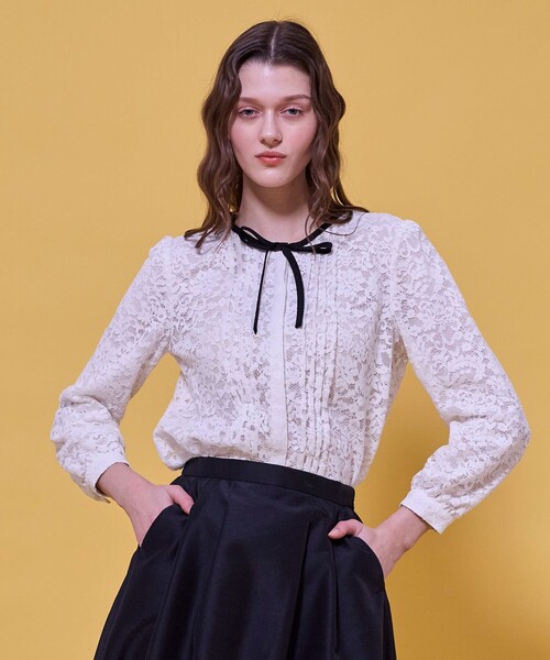 TOCCA(トッカ)の「GARDEN OF LACE BLOUSE ブラウス(シャツ/ブラウス・レディース・ホワイト系/ブラック系・0/4)」の1枚目の写真