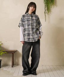 FDR（エフディーアール）の「Old School Wide Fit Denim Jeans Black（デニムパンツ）」