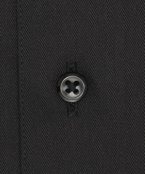 TOKYO SHIRTS(トウキョウシャツ)の「【超形態安定】 形態安定ノンアイロン ワイド 長袖ビジネスワイシャツ(ビジネスシャツ・メンズ・ブラック・首回り39cm-裄丈80cm/首回り39cm-裄丈84cm/首回り41cm-裄丈82cm/首回り41cm-裄丈86cm/首回り42cm-裄丈82cm/首回り42cm-裄丈86cm/首回り43cm-裄丈82cm/首回り43cm-裄丈86cm/首回り37cm-裄丈80cm/首回り37cm-裄丈84cm)」の5枚目の写真