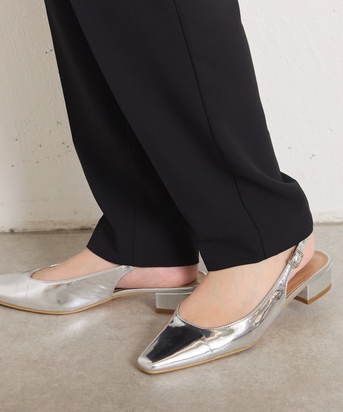 COLLAGE GALLARDAGALANTE(コラージュガリャルダガランテ)の「ジャージスリムテーパードパンツ/セットアップ可/高機能/WEB限定カラー展開/マイナス3kg(その他パンツ・レディース・ベージュ/ネイビー/ブラック/ライトブルー・0/1)」の10枚目の写真