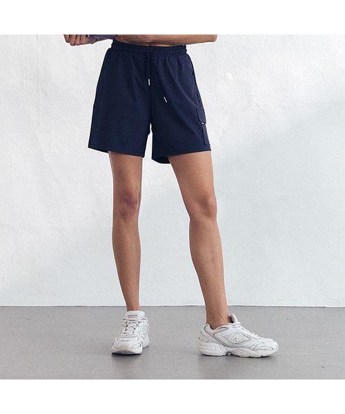 CIELCOCO（シエルココ）の「CLWP3014 フレッシュカーゴショーツ（その他パンツ・レディース・ブラック/ネイビー/カーキオリーブ/グレイッシュベージュ・MEDIUM/LARGE/SMALL）」の4枚目の写真