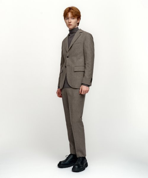 SOLEW（ソル）の「ウールテーパードセットアップパンツ_グレー（スラックス・メンズ・その他・LARGE/MEDIUM/SMALL/X-LARGE）」の2枚目の写真