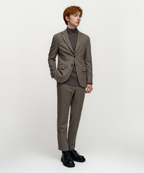 SOLEW（ソル）の「ウールテーパードセットアップパンツ_グレー（スラックス・メンズ・その他・LARGE/MEDIUM/SMALL/X-LARGE）」の3枚目の写真