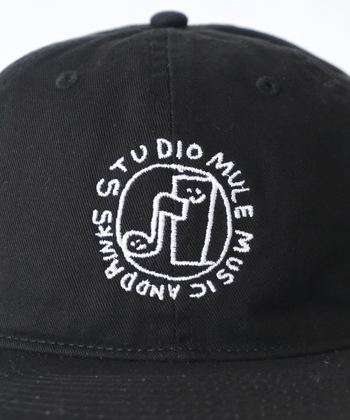 bonjour records（ボンジュールレコーズ）の「【Studio Mule/スタジオ・ミュール】Cap（キャップ・メンズ・ネイビー/ブラック/ホワイト・FREE）」の5枚目の写真
