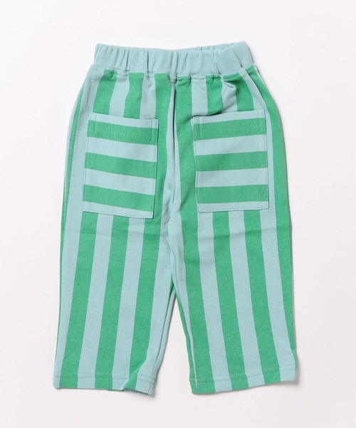 MARKEY'S（マーキーズ）の「ミニウラケストライプロングパンツ（その他パンツ・キッズ・グリーン系その他/ブラック系その他/オレンジ系その他・80/90/95/100/110/120/130/140/150）」の2枚目の写真