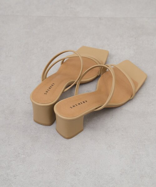 SHENERY（シーナリー）の「ストラップヒールサンダル（サンダル・レディース・ベージュ/ブラック・36/38/37）」の6枚目の写真