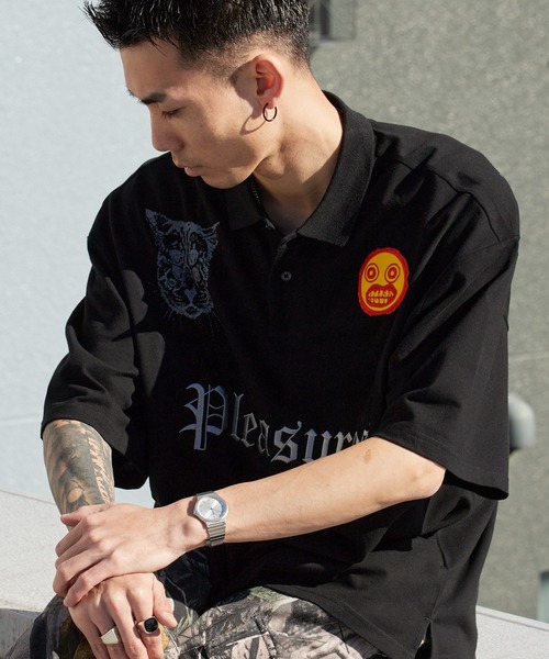 PLEASURES/プレジャーズ オールドイングリッシュ ワッペン付き