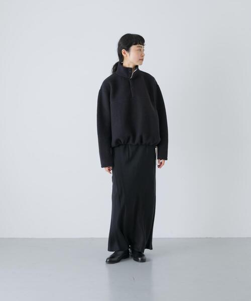 かぐれ（カグレ）の「ウールコットンフリースプルオーバー（その他トップス・レディース・ブラック/オフホワイト・FREE）」の19枚目の写真