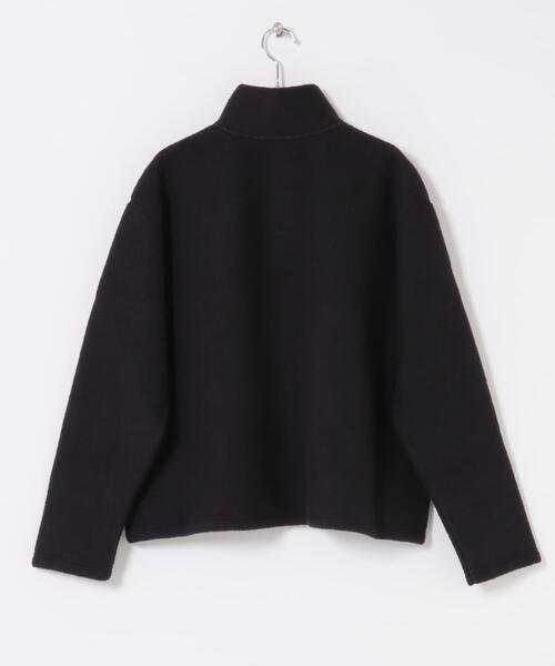 かぐれ（カグレ）の「ウールコットンフリースプルオーバー（その他トップス・レディース・ブラック/オフホワイト・FREE）」の22枚目の写真