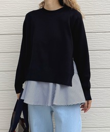 Q（キュー）の「フレアタンクレイヤードニット（ニット/セーター）」