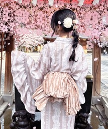 セール】KEITAMARUYAMA × Ameri BLACK FLOWER YUKATA（浴衣）｜Ameri