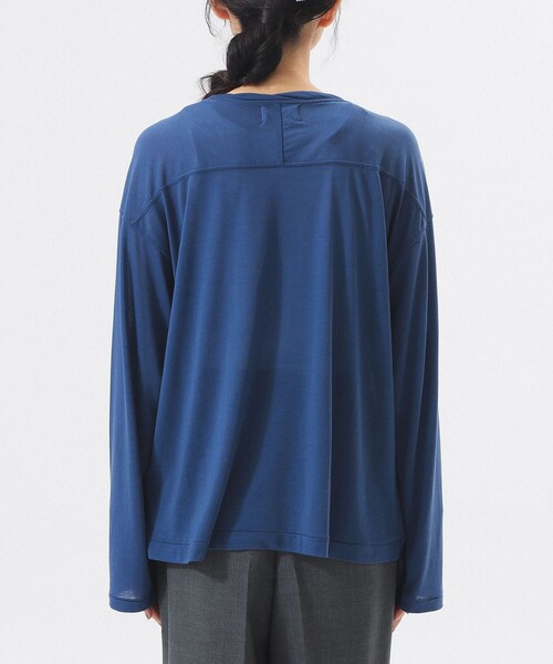 BEAMS BOY（ビームスボーイ）の「シアー ナンバリング フットボール（Tシャツ/カットソー・レディース・ネイビー/アイボリー・ONE SIZE）」の14枚目の写真