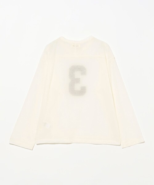 BEAMS BOY（ビームスボーイ）の「シアー ナンバリング フットボール（Tシャツ/カットソー・レディース・ネイビー/アイボリー・ONE SIZE）」の18枚目の写真