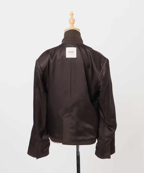 journal standard L'essage（ジャーナルスタンダードレサージュ）の「NALYAストライプ/Doeskinジャケット（テーラードジャケット・レディース・ブラウン/ネイビー・FREE）」の21枚目の写真