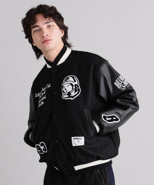 BILLIONAIRE BOYS CLUB（ビリオネア・ボーイズ・クラブ）の「MANASTASHxBILLIONAIRE BOYS CLUB/ビリオネア・ボーイズ・クラブ/BBC MANA VARSITY JACKET（スタジャン・メンズ・ブラック・L/S/XL）」の4枚目の写真
