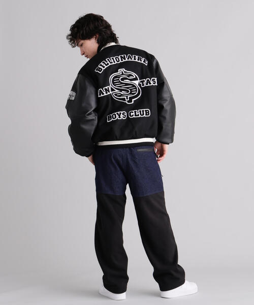 BILLIONAIRE BOYS CLUB（ビリオネア・ボーイズ・クラブ）の「MANASTASHxBILLIONAIRE BOYS CLUB/ビリオネア・ボーイズ・クラブ/BBC MANA VARSITY JACKET（スタジャン・メンズ・ブラック・L/S/XL）」の7枚目の写真