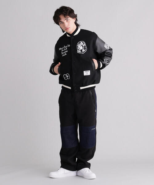 BILLIONAIRE BOYS CLUB（ビリオネア・ボーイズ・クラブ）の「MANASTASHxBILLIONAIRE BOYS CLUB/ビリオネア・ボーイズ・クラブ/BBC MANA VARSITY JACKET（スタジャン・メンズ・ブラック・L/S/XL）」の8枚目の写真
