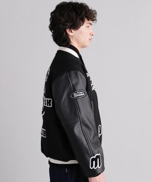 BILLIONAIRE BOYS CLUB（ビリオネア・ボーイズ・クラブ）の「MANASTASHxBILLIONAIRE BOYS CLUB/ビリオネア・ボーイズ・クラブ/BBC MANA VARSITY JACKET（スタジャン・メンズ・ブラック・L/S/XL）」の11枚目の写真