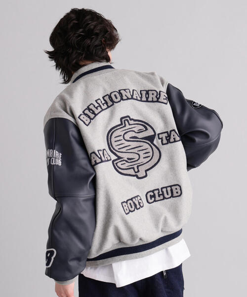 BILLIONAIRE BOYS CLUB（ビリオネア・ボーイズ・クラブ）の「MANASTASHxBILLIONAIRE BOYS CLUB/ビリオネア・ボーイズ・クラブ/BBC MANA VARSITY JACKET（スタジャン・メンズ・ブラック・L/S/XL）」の18枚目の写真
