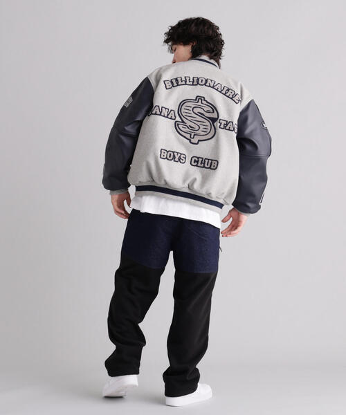 BILLIONAIRE BOYS CLUB（ビリオネア・ボーイズ・クラブ）の「MANASTASHxBILLIONAIRE BOYS CLUB/ビリオネア・ボーイズ・クラブ/BBC MANA VARSITY JACKET（スタジャン・メンズ・ブラック・L/S/XL）」の21枚目の写真