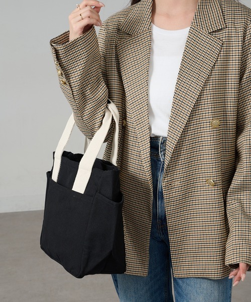 A by MAGASIN DE MODE(エーバイマガジンデモード)の「【A by MAGASIN DE MODE】e.e.p.ナナポケトート A4対応/7ポケット SNBD(トートバッグ・レディース・アイボリー/ブラック/カーキ/グレー/ネイビー/ベージュ・FREE)」の13枚目の写真