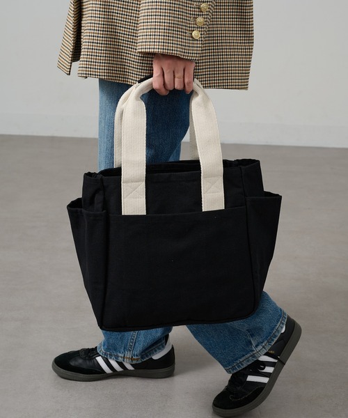 A by MAGASIN DE MODE(エーバイマガジンデモード)の「【A by MAGASIN DE MODE】e.e.p.ナナポケトート A4対応/7ポケット SNBD(トートバッグ・レディース・アイボリー/ブラック/カーキ/グレー/ネイビー/ベージュ・FREE)」の16枚目の写真