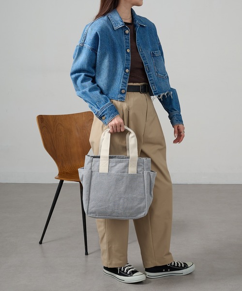A by MAGASIN DE MODE(エーバイマガジンデモード)の「【A by MAGASIN DE MODE】e.e.p.ナナポケトート A4対応/7ポケット SNBD(トートバッグ・レディース・アイボリー/ブラック/カーキ/グレー/ネイビー/ベージュ・FREE)」の22枚目の写真