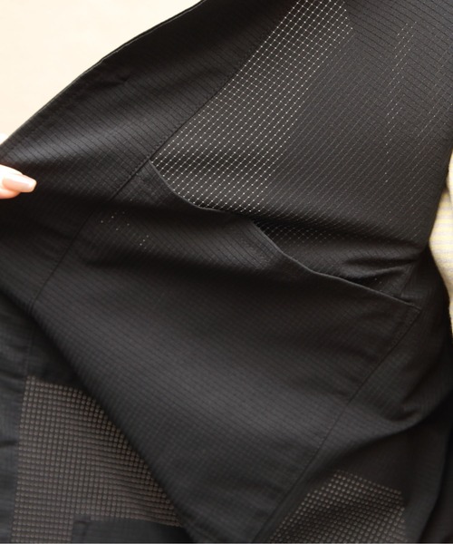 DANTON(ダントン)の「DANTON/ダントン ドットエアカバーオール DOT AIR COVERALL DT-B0441 CDS(カバーオール・メンズ・ブラック/チャコールグレー・42/40/38)」の4枚目の写真