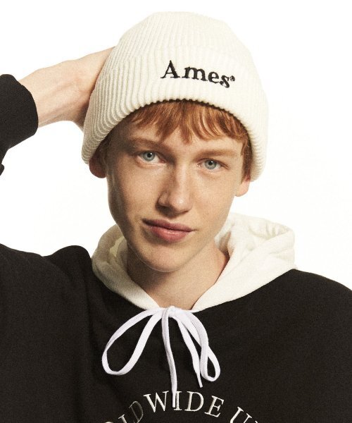 AMESWORLDWIDE（アメスワールドワイド）の「BASIC LOGO BEANIE WHITE（ニットキャップ/ビーニー・レディース・その他・FREE）」の3枚目の写真