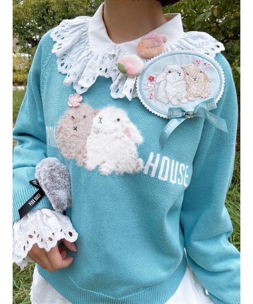 PINK HOUSE カラフルウールセーター 無縫製☆100％カシミア】Vネックセーター＊S～XXLサイズ/カラフル6色 T