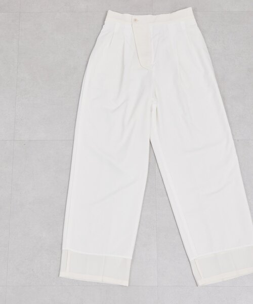 GALLARDAGALANTE（ガリャルダガランテ）の「【ガランテ名品】ライトジャージーワイドパンツ（その他パンツ・レディース・ホワイト/ダークブラウン/ブラック・0/2/1）」の11枚目の写真