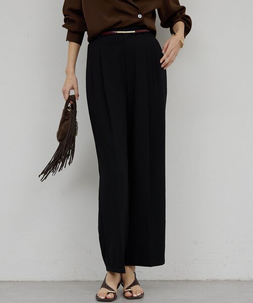 GALLARDAGALANTE（ガリャルダガランテ）の「【ガランテ名品】ライトジャージーワイドパンツ（その他パンツ・レディース・ホワイト/ダークブラウン/ブラック・0/2/1）」の13枚目の写真