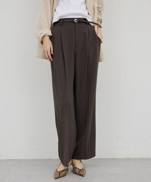 GALLARDAGALANTE（ガリャルダガランテ）の「【ガランテ名品】ライトジャージーワイドパンツ（その他パンツ・レディース・ホワイト/ダークブラウン/ブラック・0/2/1）」の20枚目の写真