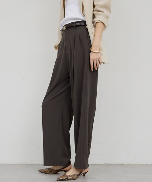 GALLARDAGALANTE（ガリャルダガランテ）の「【ガランテ名品】ライトジャージーワイドパンツ（その他パンツ・レディース・ホワイト/ダークブラウン/ブラック・0/2/1）」の21枚目の写真