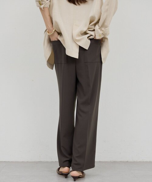 GALLARDAGALANTE（ガリャルダガランテ）の「【ガランテ名品】ライトジャージーワイドパンツ（その他パンツ・レディース・ホワイト/ダークブラウン/ブラック・0/2/1）」の22枚目の写真