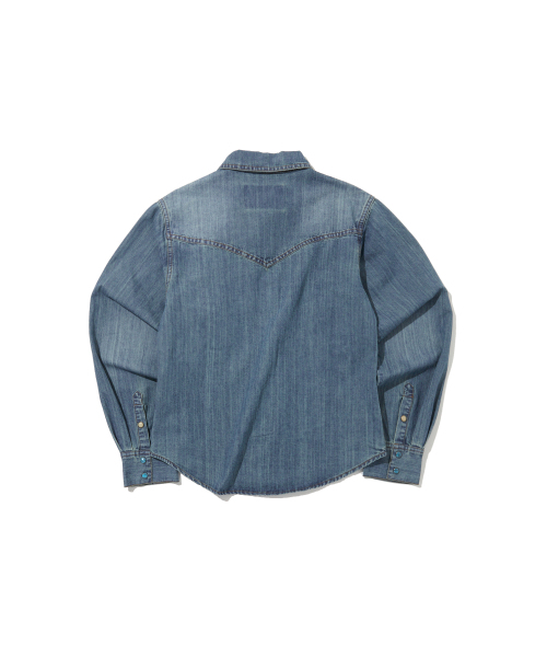 PENFIELD(ペンフィールド)の「ウィメンズウォッシュドデニムウエスタンシャツスカイブルー_FR1WR10F(シャツ/ブラウス・レディース・スカイブルー・S)」の10枚目の写真