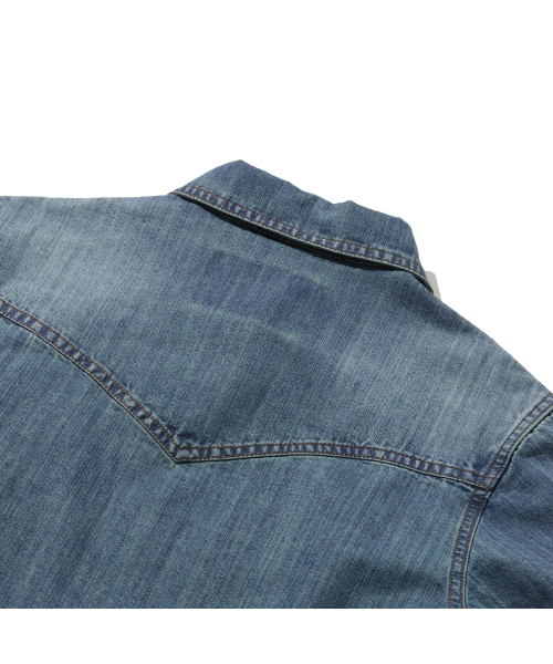 PENFIELD(ペンフィールド)の「ウィメンズウォッシュドデニムウエスタンシャツスカイブルー_FR1WR10F(シャツ/ブラウス・レディース・スカイブルー・S)」の4枚目の写真