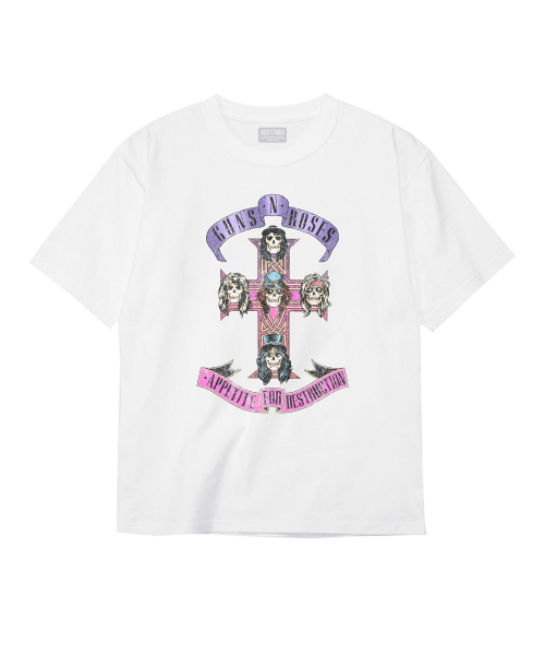 Bravado(ブラヴァド)の「GNR AFD PINK CROSS WH (BRENT2357)(Tシャツ/カットソー・レディース・その他・L/M/S/XL/XXL)」の5枚目の写真