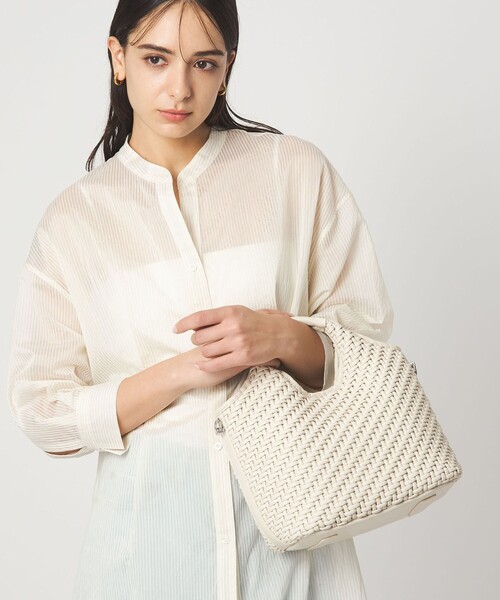 green label relaxing(グリーンレーベルリラクシング)の「2WAY メッシュ バッグ / ショルダーバッグ(ショルダーバッグ・レディース・オフホワイト/ブラウン/ブラック・FREE)」の6枚目の写真